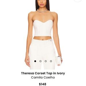 Camila Cole Theresa Corset Top in Ivory